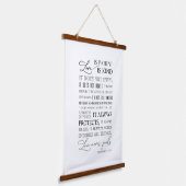 Love Definition Love is Patient Home Wall Art Sign Hangend Wandkleed (Gebogen)