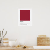 Love Definition Poster - Red Modern Art (Keuken)