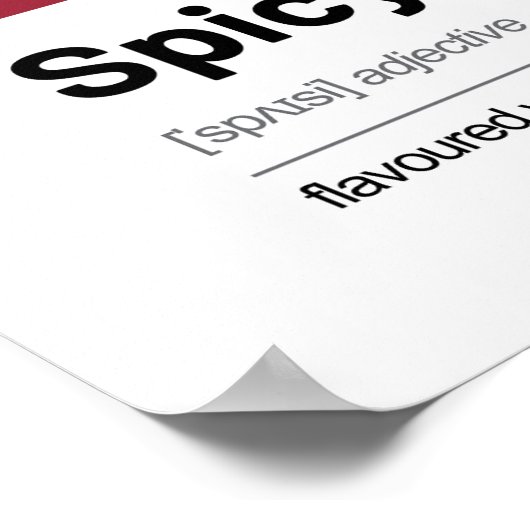 Love Definition Poster - Red Modern Art (Hoek)