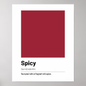 Love Definition Poster - Red Modern Art (Voorkant)