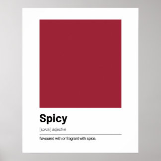 Love Definition Poster - Red Modern Art