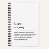 Love Definition Wedding Journal modern Notitieboek (Voorkant)