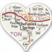 Love DeFuniak Springs Florida Sticker (Voorkant)