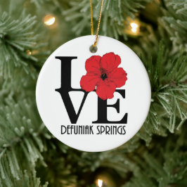 LOVE DeFuniak Springs Keramisch Ornament