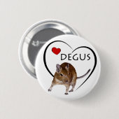 Love Degus Badge Ronde Button 5,7 Cm (Voorkant /achterkant)