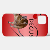 Love Degus iPad Hoes (Roze/Rood) (Achterkant (horizontaal))