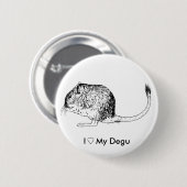 Love Degus - Pins Ronde Button 5,7 Cm (Voorkant /achterkant)