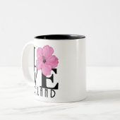 LOVE Deland Florida 11oz Tweekleurige Koffiemok (Voorkant links)