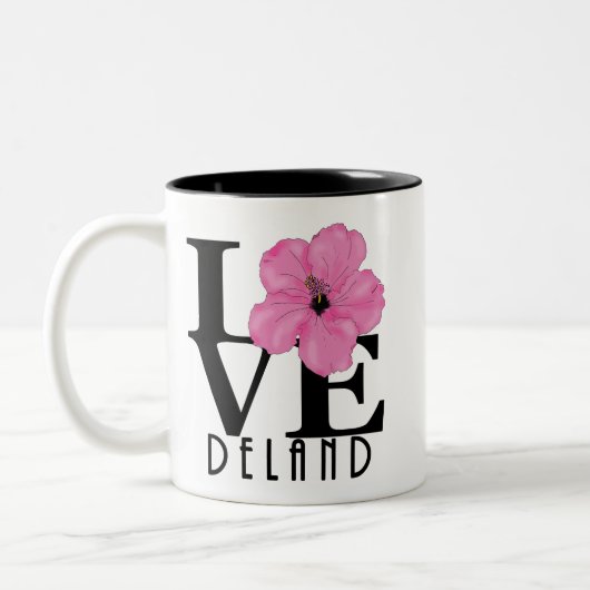 LOVE Deland Florida 11oz Tweekleurige Koffiemok (Links)
