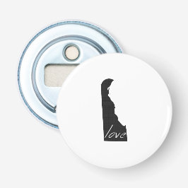 Love Delaware Black Chalkboard Bottle Open Button Flesopener