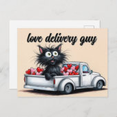 Love Delivery Guy Briefkaart (Voorkant / Achterkant)