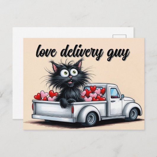 Love Delivery Guy Briefkaart (Voorkant / Achterkant)