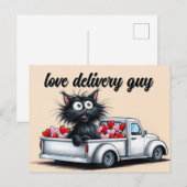 Love Delivery Guy Feestdagenkaart (Voorkant / Achterkant)