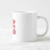 Love Denemarken vintage stijl logo Grote Koffiekop (Rechts)