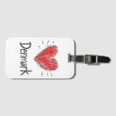 Love Denmark Bagagelabel (Voorkant (horizontaal))