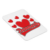 Love Denmark  style logo Magneet (Rechterzijde)