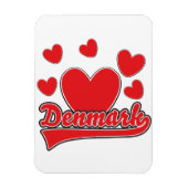 Love Denmark style logo Magneet (Verticaal)