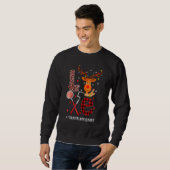 Love Dental Christmas Reindeer Dentist Dental Squa Trui (Voorkant volledig)