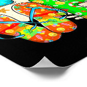 Love Dental Life Cute Tooth Flip Flops Summer Dent Poster (Hoek)