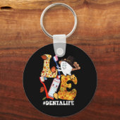 LOVE Dental Life Turkey Tooth Autumn Herfst Thanks Sleutelhanger (Voorkant)