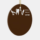 Love Dental Surgery Dentist Dental Assistant Keramisch Ornament (Rechts)