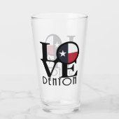 LOVE denton Texas Glas (Achterkant)
