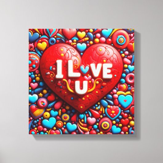 Love design Canvas Print (Voorkant)