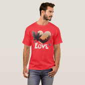 Love Design Leaves cadeau T-shirt (Voorkant volledig)