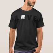 LOVE design power of love funny T-shirt (Voorkant)