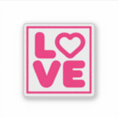 Love Design Sticker (Voorkant)