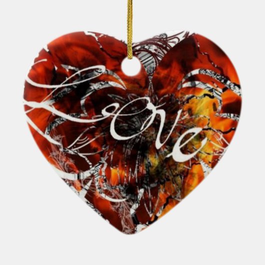 Love Design van Nathan Robert Simonson Keramisch Ornament (Achterkant)