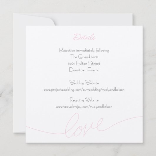 Love Details Card Kaart (Voorkant)