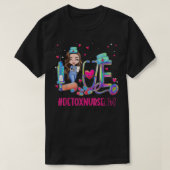 Love Detox Nurse Life Tie Dye Funny T-shirt (Design voorkant)