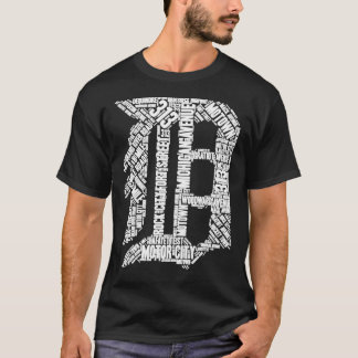 Love Detroit"D" met Street Names D Out T-shirt