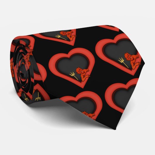 Love Devil Stropdas (Opgerold)