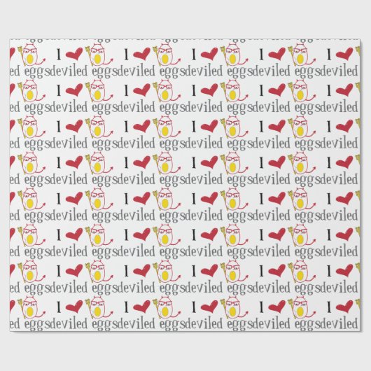 Love Deviled Eggs Cadeaupapier (Vlak)