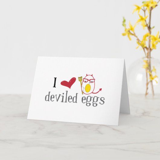 Love Deviled Eggs Kaart (Gele Bloem)