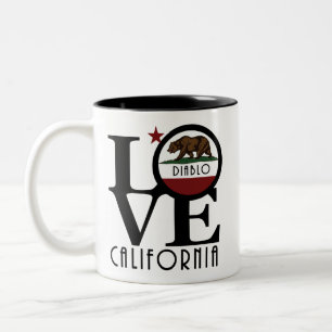 LOVE Diablo California 11oz Tweekleurige Koffiemok