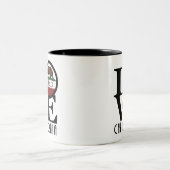 LOVE Diablo California 11oz Tweekleurige Koffiemok (Center)