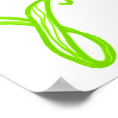 LOVE Diamond Clover St. Patrick's Day fabric font Poster (Hoek)