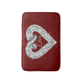 Love Diamond Heart Bath Mat (Voorkant Verticaal)