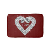 Love Diamond Heart Bath Mat (Voorkant)