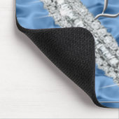 Love Diamond Heart Blue Muismat (Hoek)
