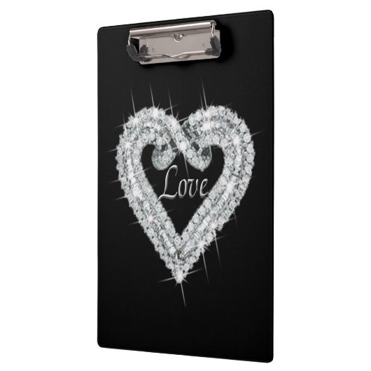 Love Diamond Heart Clipboard Klembord (Links)