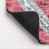 Love Diamond Heart Red Muismat (Hoek)