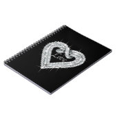 Love Diamond Heart Spiral Notitieboek (Linkerzijde)