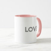 Love Diamond Letters Mok (Voorkant rechts)