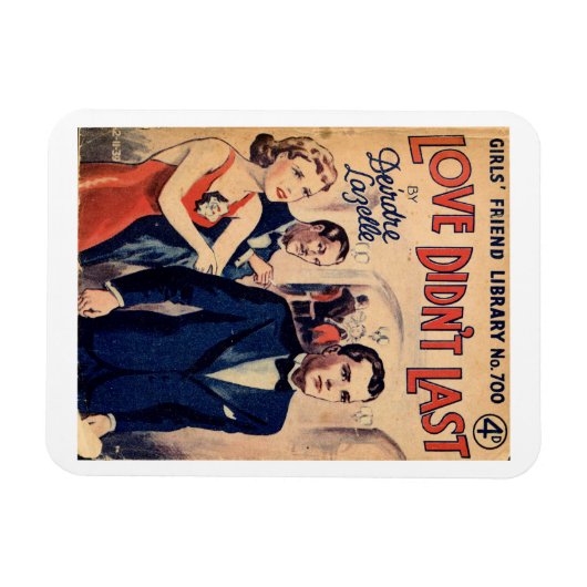 'Love Didn't Last' vintage koelkastmagneet Magneet (Horizontaal)