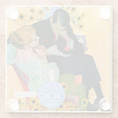 Love Dies langzaam Glazen Onderzetter (Achterkant)