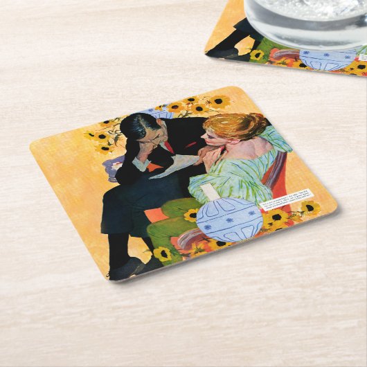 Love Dies langzaam Kartonnen Onderzetters (Schuin)